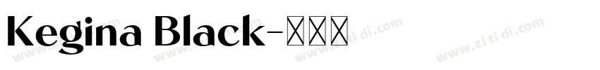Kegina Black字体转换